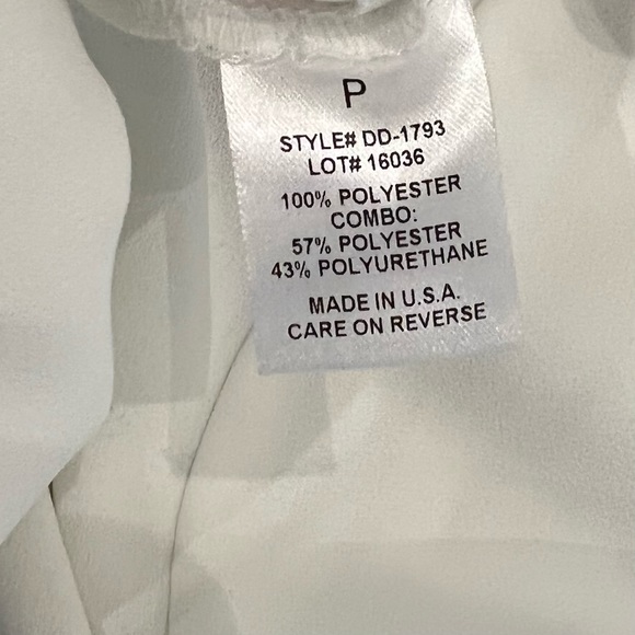 Intermix white blouse with leather detail - Size P - Picture 4 of 5